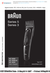 Braun HC5310 Bedienungsanleitung