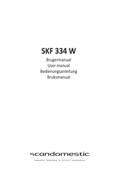 Scandomestic SKF 334 W Bedienungsanleitung