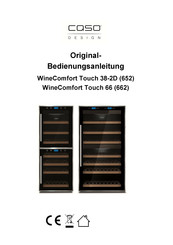 CASO DESIGN WineComfort Touch 66 Original Bedienungsanleitung