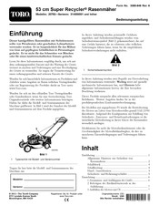 Toro 314000001 Bedienungsanleitung