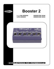 Showtec Booster 2 Bedienungsanleitung
