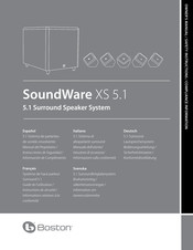 Boston Acoustics SoundWare XS 5.1 Bedienungsanleitung/Sicherheitshinweise