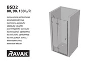 RAVAK BSD2 80 L/R Serie Montageanleitung