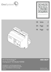Assa Abloy Hi-O Technology OneSystem N5950 Installations- Und Montageanleitung