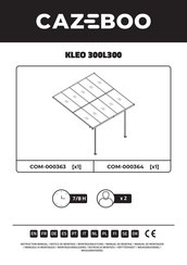 CAZEBOO KLEO 300L300 Bedienungsanleitung
