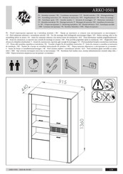 ML MEBLE ARKO 0501 Montageanleitung