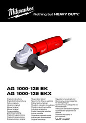 Milwaukee AG 1000-125 EK Originalbetriebsanleitung