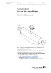 Endress+Hauser Proline Promag H 100 Kurzanleitung