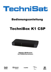 TechniSat TechniBox K1 CSP Bedienungsanleitung