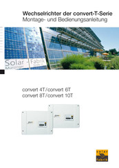 Solar Fabrik convert 4T Montage- Und Bedienungsanleitung
