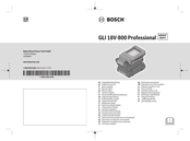 Bosch GLI 18V-800 Professional Originalbetriebsanleitung