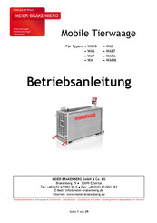 MEIER-BRAKENBERG WAK Betriebsanleitung