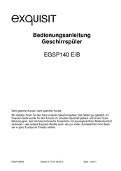 exquisit EGSP140 E/B Bedienungsanleitung