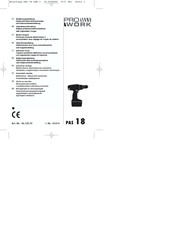 Pro Work PAS 18 Bedienungsanleitung