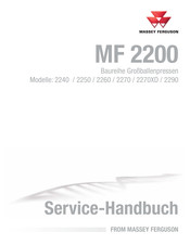 MASSEY FERGUSON MF 2200 Serie Servicehandbuch