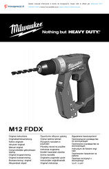 Milwaukee M12 FDDX Originalbetriebsanleitung