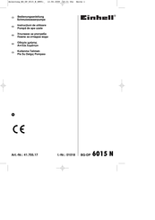 EINHELL BG-DP 6015 N Bedienungsanleitung