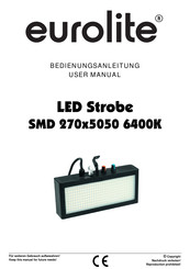 EuroLite LED Strobe SMD 270x5050 6400K Bedienungsanleitung