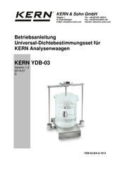 KERN YDB-03 Betriebsanleitung