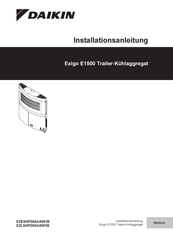 Daikin Exigo E1500 Installationsanleitung