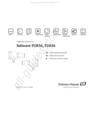 Endress+Hauser Soliwave FQR56 Bedienungsanleitung