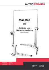 AUTOPSTENHOJ Maestro 2.65 Betriebs- Und Wartungsanleitung