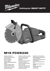 Milwaukee M18 FCOS230 Originalbetriebsanleitung