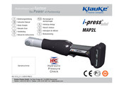 Textron Company Klauke i-press mini MAP2L Bedienungsanleitung