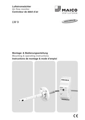 Maico LW 9 Montage- & Bedienungsanleitung