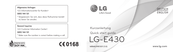 LG LG-E430 Kurzanleitung