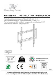 Mounting Dream HM2268-MK Installationsanweisungen