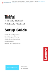 Lenovo Thinkpad P14 Gen 1 Einrichtungsanleitung