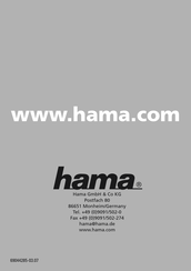 Hama 69044285 Bedienungsanleitung
