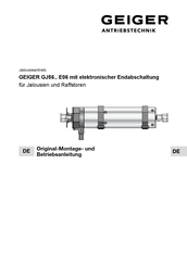 GEIGER GJ5620 Original-Montage- Und Betriebsanleitung