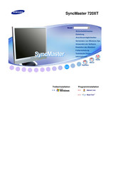 Samsung SyncMaster 720XT Bedienungsanleitung