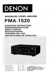 Denon PMA-1520 Bedienungsanleitung