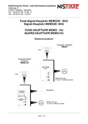 NISTIME MEMO20-SHU Bedienerhandbuch