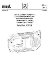 urmet 2 VOICE 1083/8 Bedienungsanleitung