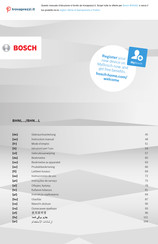 Bosch BHNL Serie Gebrauchsanleitung