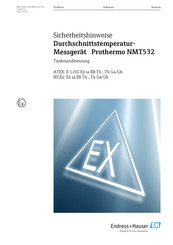 Endress+Hauser Prothermo NMT532 Sicherheitshinweise