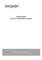 exquisit KS1016-4-HE-040D inoxlook Gebrauchsanweisung