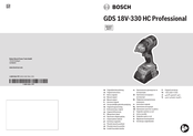 Bosch HEAVY DUTY GDS 18V-330 HC Professional Originalbetriebsanleitung