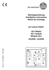 IFM Electronic As interfoce AC2559 Montageanleitung