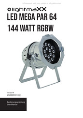 Lightmaxx LED Mega PAR 64 144 WATT RGBW Bedienungsanleitung