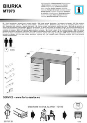 Forte BIURKA MT973 Montageanleitung