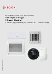 Bosch Thermotechnik Climate 5000 M Serie Planungsunterlage