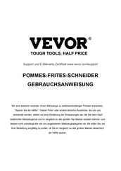 VEVOR AY-430 Gebrauchsanweisung