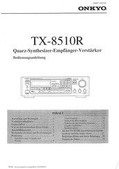 Onkyo TX-8510R Bedienungsanleitung