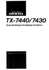 Onkyo TX-7430 Bedienungsanleitung