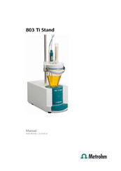 Metrohm 803 Ti Stand Handbuch